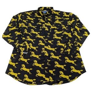 BOB BERG DESIGNS WESTERN COWBOY SHIRT‎ HAND TAILORED DERBY SIZE LARGE